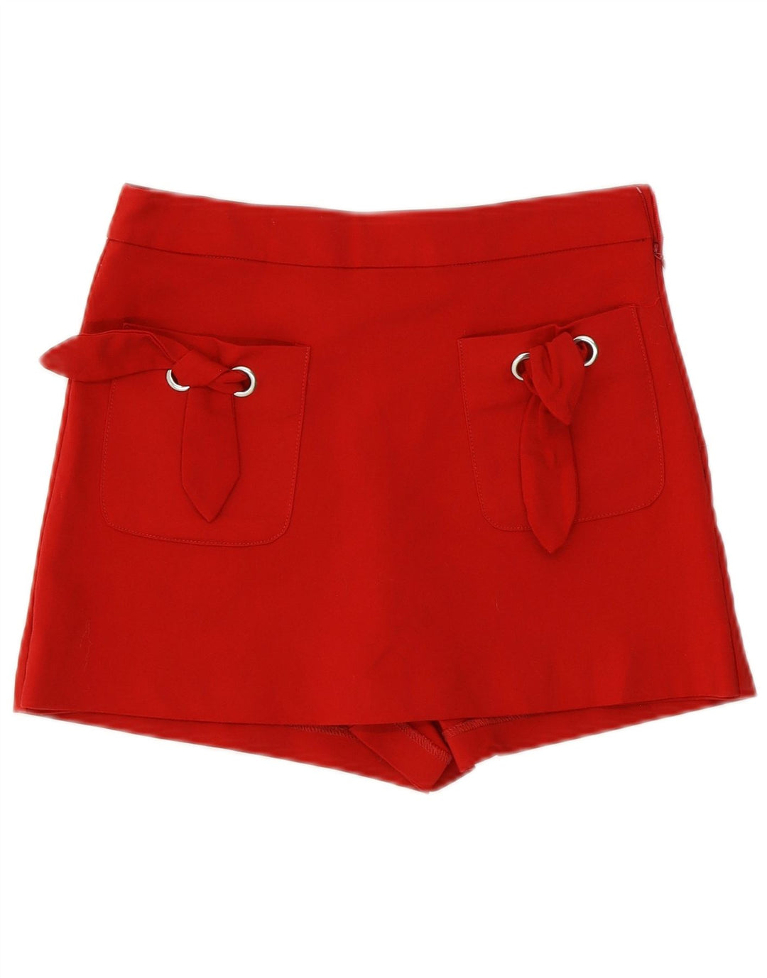 Zara Γυναικείο Skort UK 8 Μικρό κόκκινο βαμβακερό