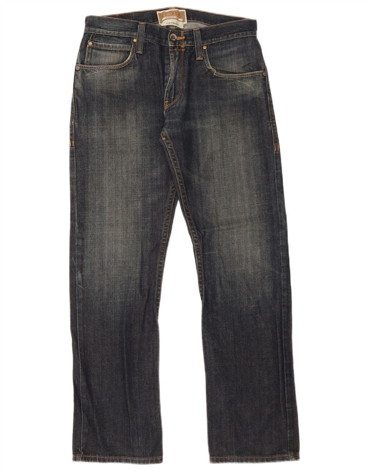 Ανδρικό τζιν Levi's Slim Straight W32 L32 Navy Blue Cotton