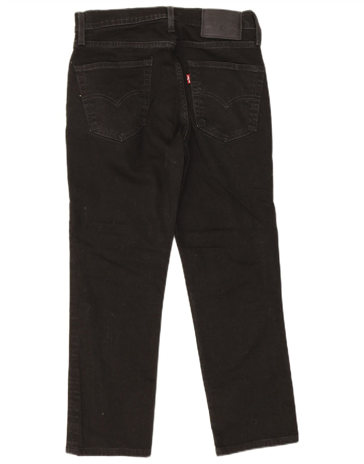 Ανδρικό τζιν LEVI'S Cropped Straight W30 L24 Μαύρο