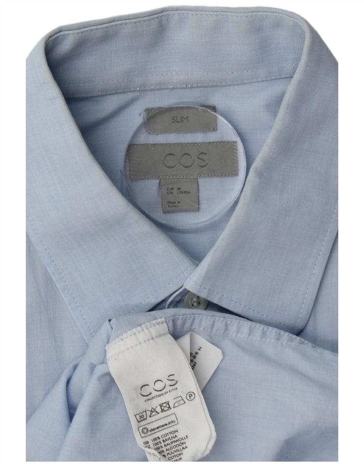 Ανδρικό πουκάμισο COS Slim Size 38 Small Blue Cotton