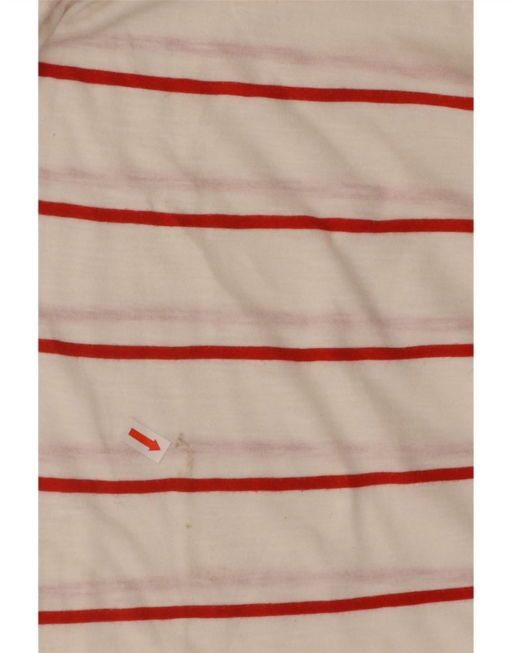 CARRERA Ανδρικό T-Shirt Top Large White ριγέ βαμβακερό