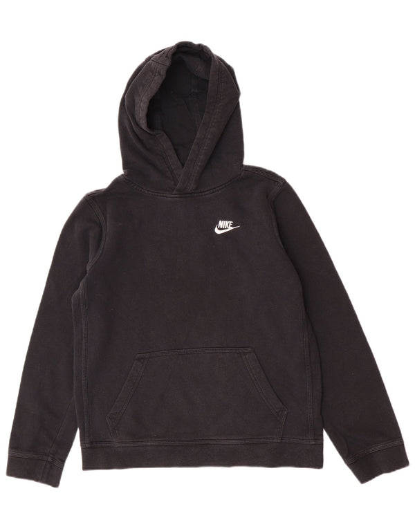 Nike Boys Standard Fit Hoodie Jumper 13-14 Years XL Μαύρο βαμβακερό