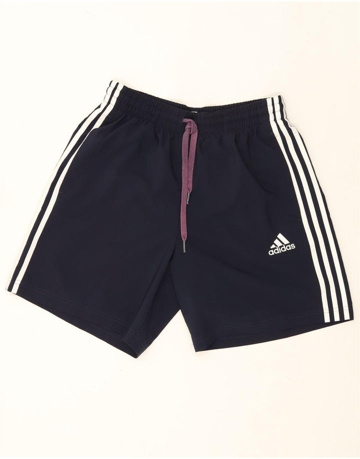 Ανδρικό αθλητικό σορτς Adidas από μεσαίο μπλε ναυτικό πολυεστέρα