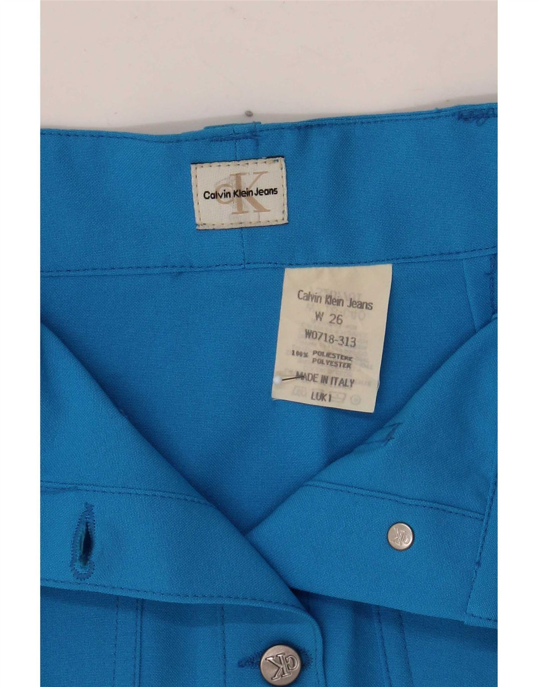 Γυναικεία Μίνι Φούστα Calvin Klein W26 Small Blue Polyester