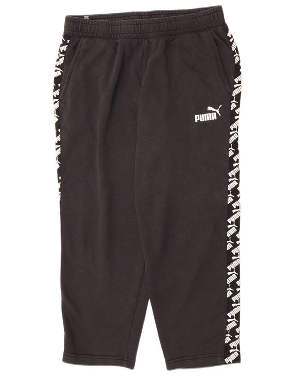Ανδρική φόρμα Puma Graphic Crop Παντελόνι Joggers Large Μαύρο