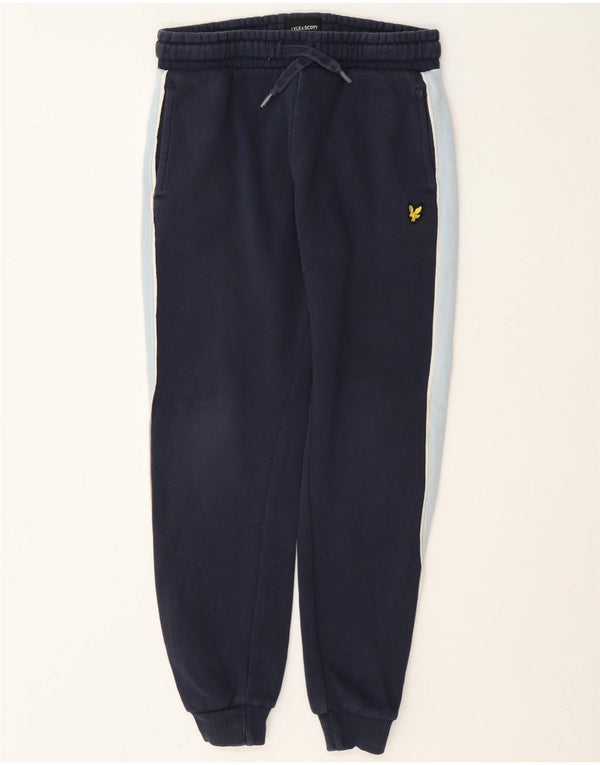 Lyle & Scott Boys Tracksuit Trousers Joggers 8-9 Years Navy Blue