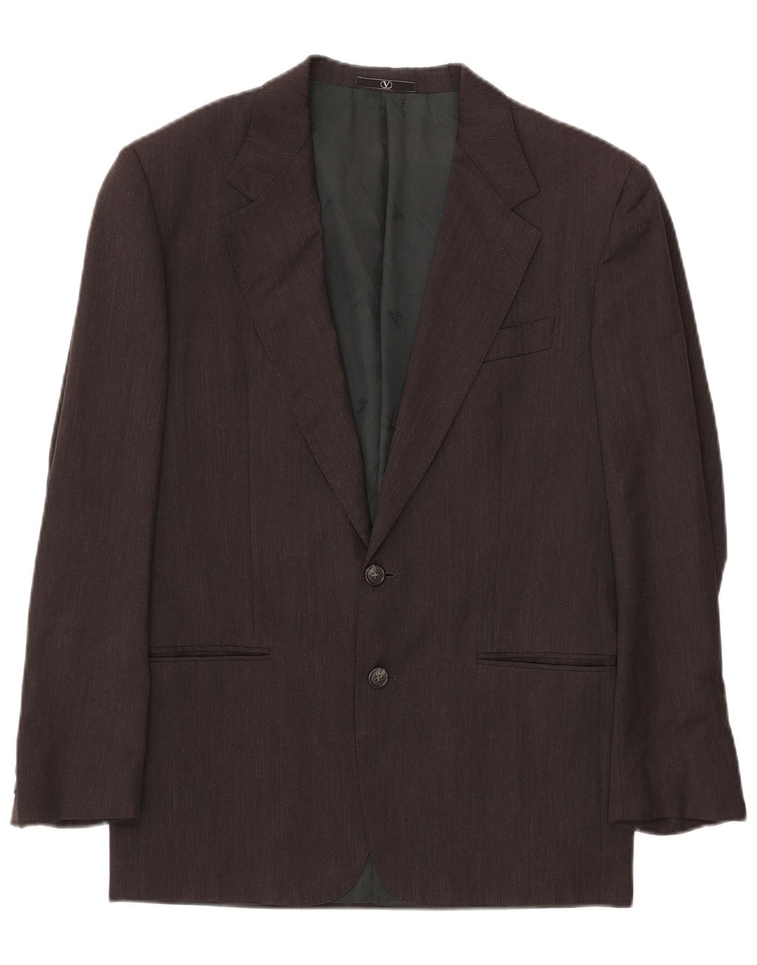 VALENTINO Ανδρικό σακάκι με 2 κουμπιά σακάκι IT 46 Μικρό γκρι παρθένο μαλλί