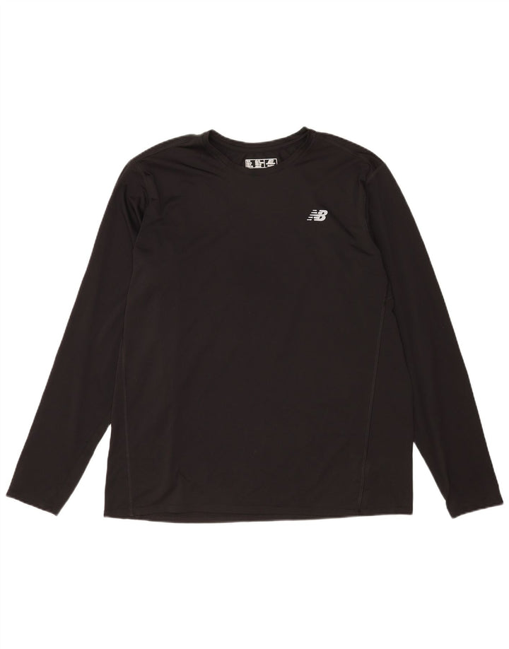 New Balance Ανδρικό τοπ μακρυμάνικο XL μαύρο πολυεστέρα