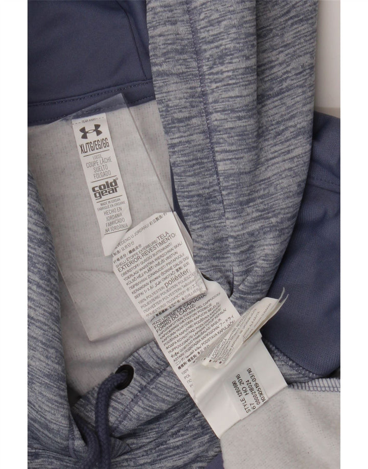 UNDER ARMOR Γυναικείο Cold Gear Hoodie Jumper UK 18 XL Blue Flecked