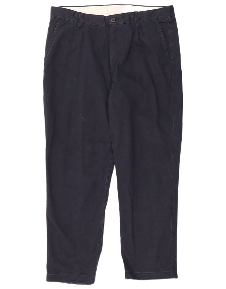 JOHN LEWIS Ανδρικό παντελόνι Chino με χαλαρή εφαρμογή W36 L29 Navy Blue Cotton