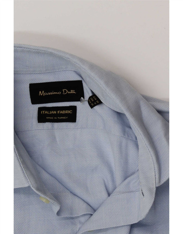 Ανδρικό πουκάμισο Massimo Dutti Μέγεθος 38 15 Μεσαίο Μπλε