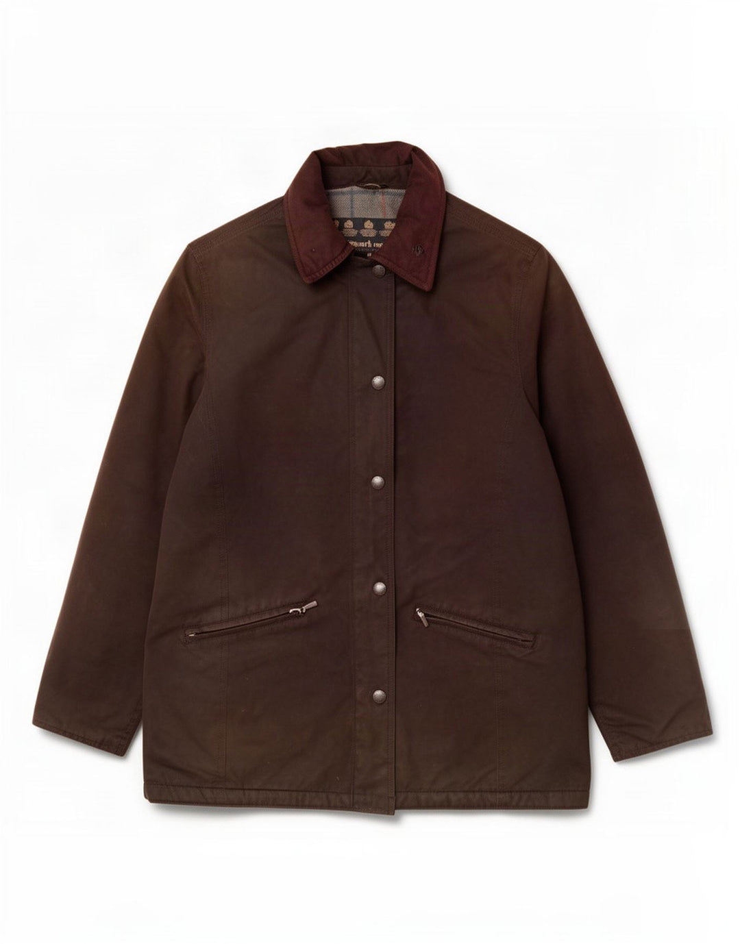 Barbour Γυναικείο κερωμένο βαμβακερό μπουφάν UK 14 Large Brown Πολυεστέρας