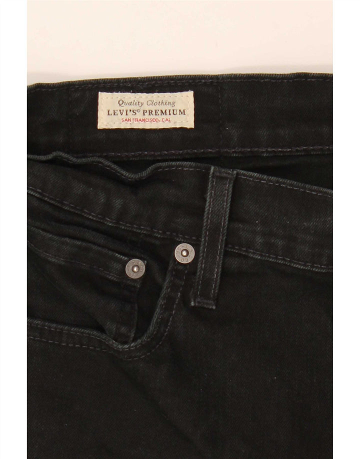 Levi's Mens 512 Slim Tapered Jeans W32 L32 Μαύρο