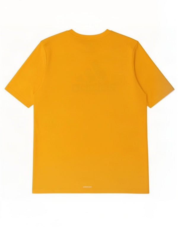Γραφικό T-Shirt Adidas Boys Top 15-16 ετών κίτρινο πολυεστέρα