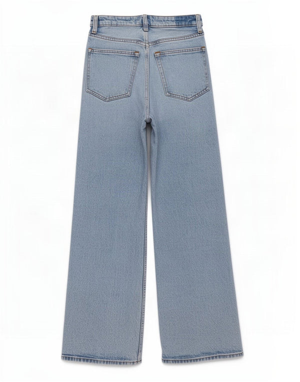 Abercrombie & Fitch γυναικείο ψηλό ψηλό φαρδύ τζιν US 4 Small W27 L27 Blue