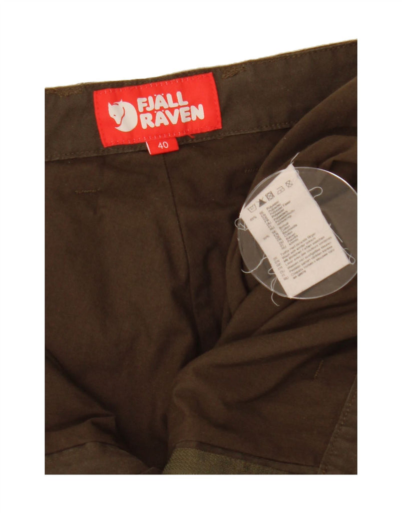 FJALL RAVEN Womens Straight Cargo Trousers EU 40 Medium W30 L28 Khaki Vintage Fjall Raven and Second-Hand Fjall Raven from Messina Hembry 