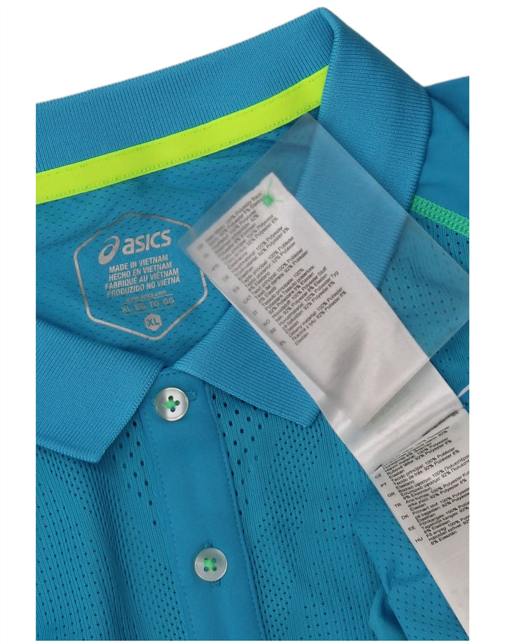 Ανδρικό μπλουζάκι πόλο Asics XL Μπλε πολυεστέρας