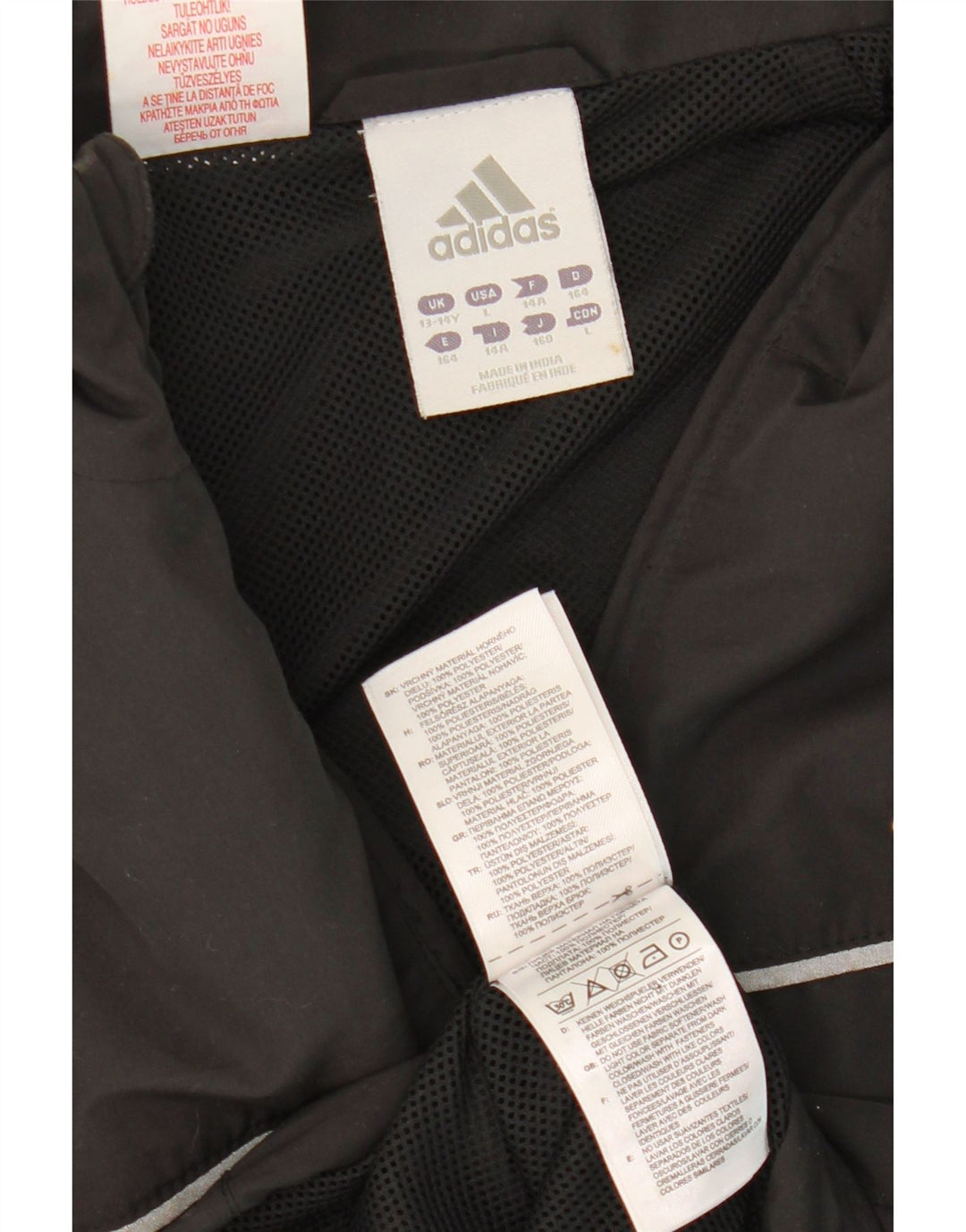 Adidas Boys Climalite αθλητική φόρμα 13-14 ετών γκρι πολυεστέρας