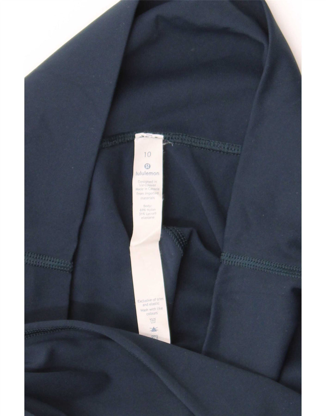 Γυναικείο κολάν Capri Lululemon US 10 Large Navy Blue Nylon