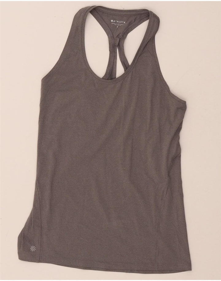 ATHLETA Γυναικείο Γιλέκο Τοπ UK 8 Small Grey Polyester