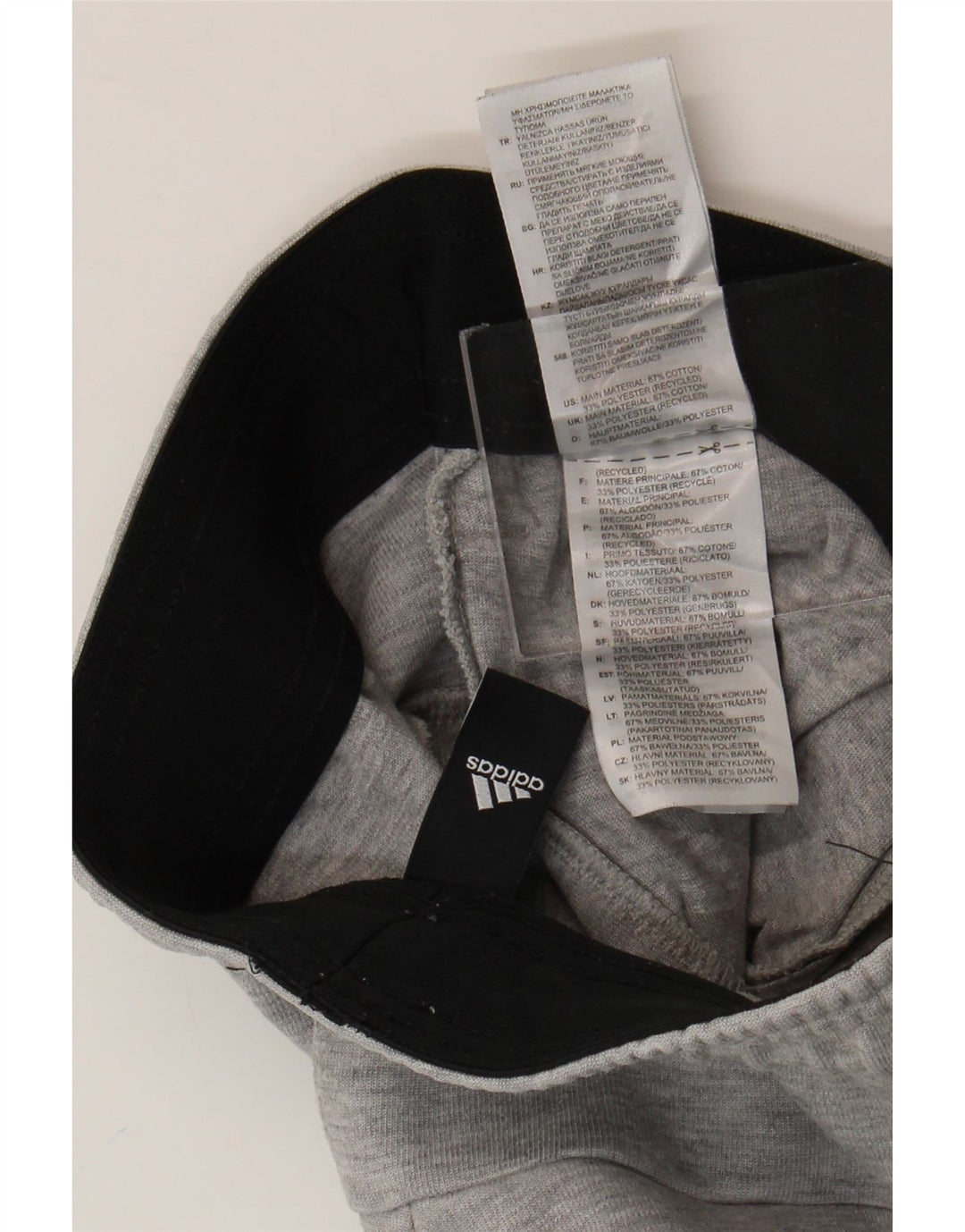 Ανδρική φόρμα Adidas Παντελόνι Joggers Μικρό Γκρι Βαμβακερό