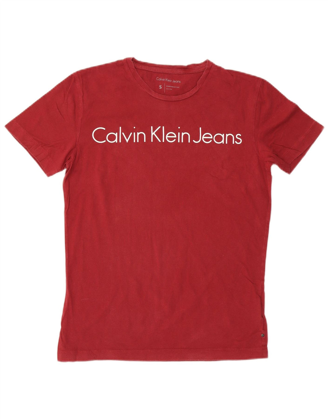 Ανδρικό γραφικό μπλουζάκι CALVIN KLEIN JEANS Μικρό βαμβακερό