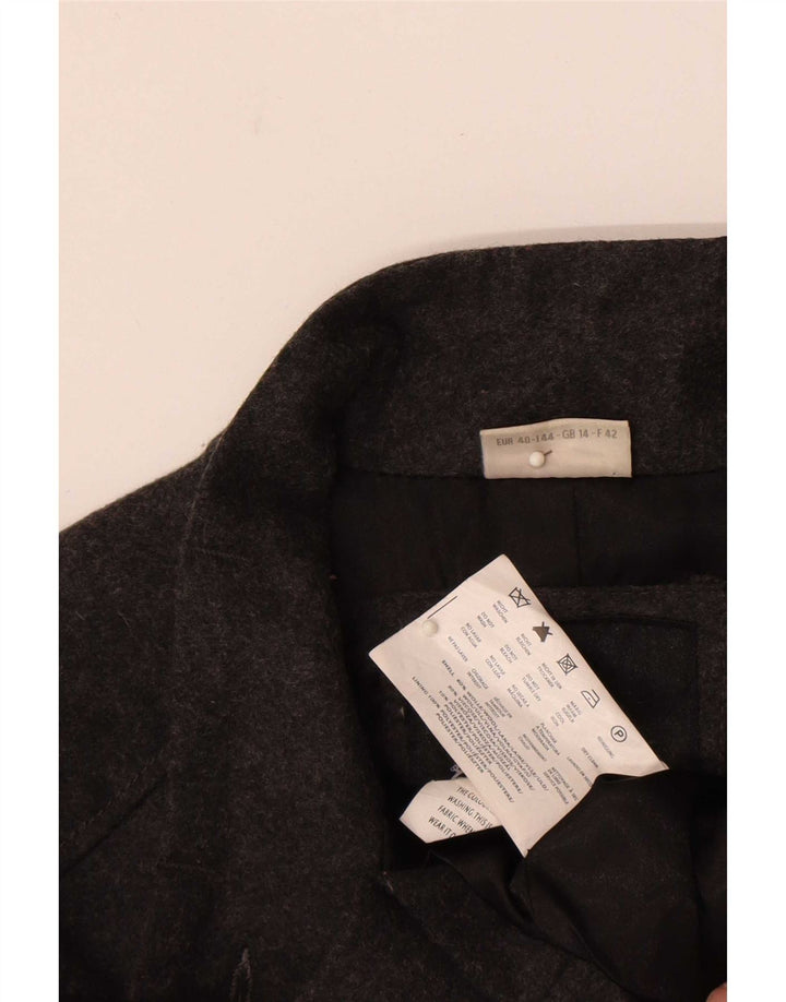 Street One γυναικείο κοντομάνικο σακάκι UK 14 Large Grey Wool