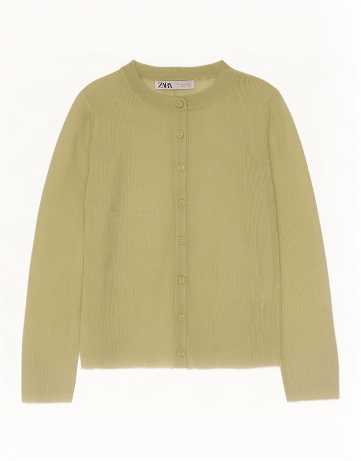 Zara Γυναικείο πουλόβερ με ζακέτα UK 10 Small Green