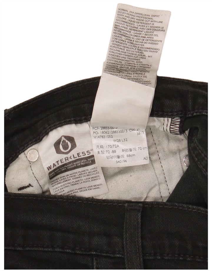 Γυναικείο Skinny Jeans Levi's W28 L30 μαύρο βαμβακερό