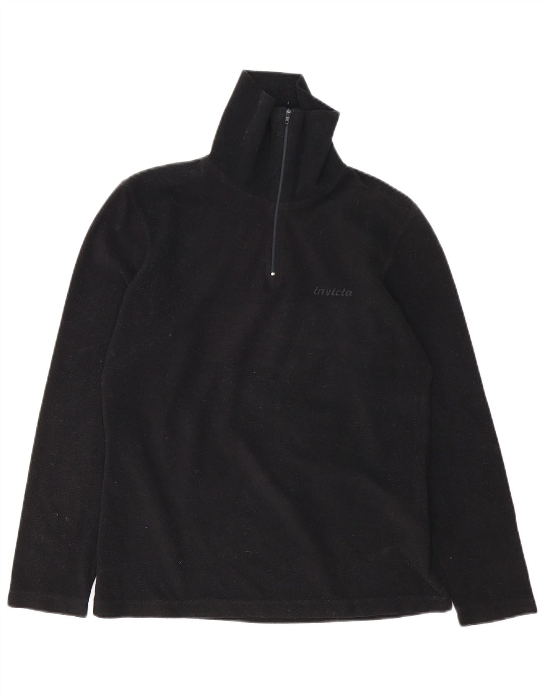 Invicta Γυναικείο φερμουάρ Fleece Jumper UK 14 Large Black Polyester