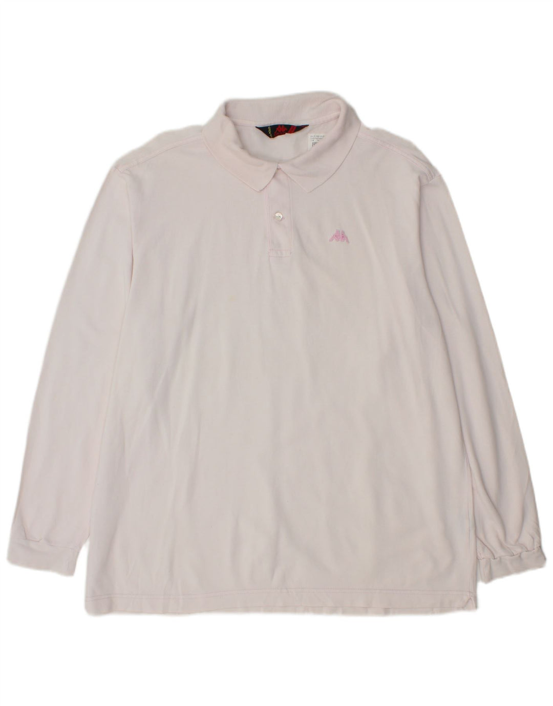 Ανδρικό μακρυμάνικο μπλουζάκι πόλο Kappa XL ροζ βαμβακερό