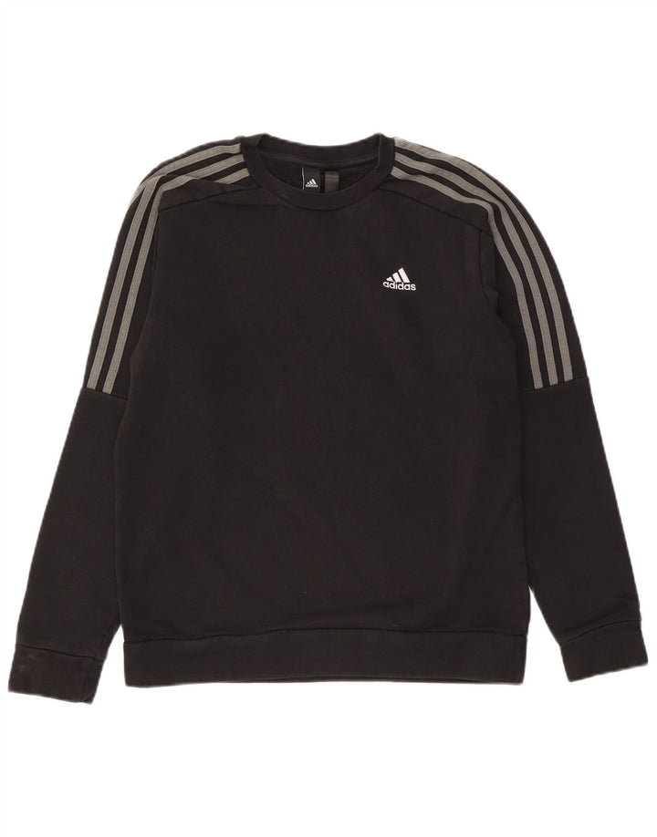 Ανδρικό φούτερ Adidas Jumper Μικρό μαύρο βαμβακερό