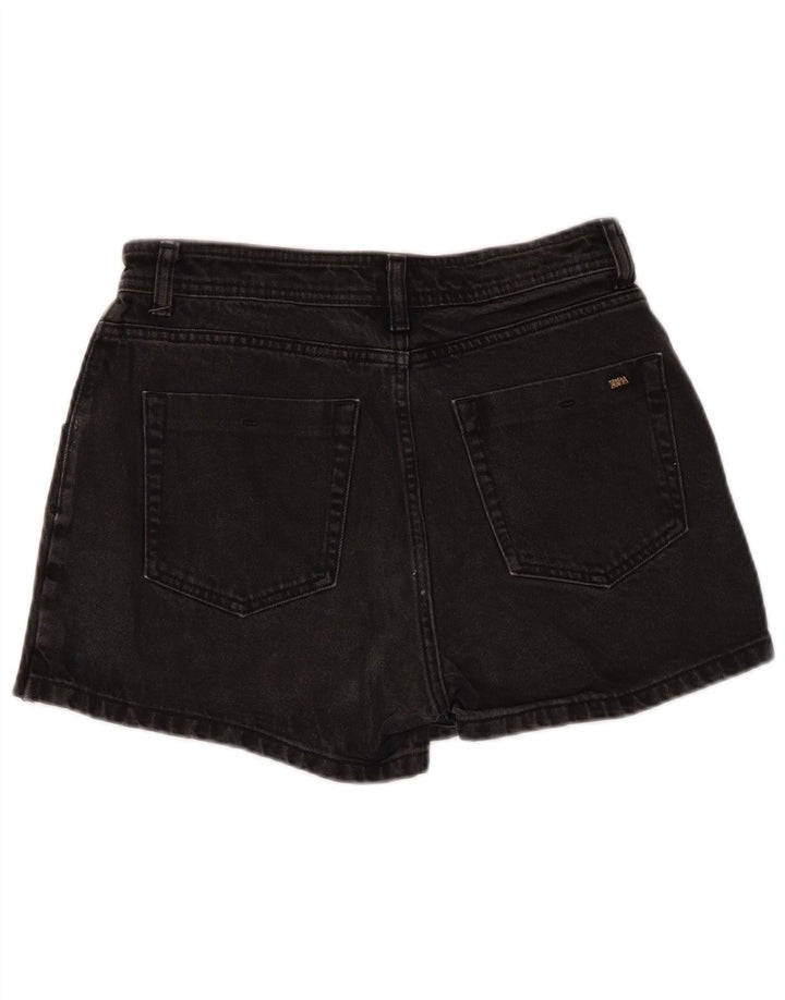 Zara Γυναικείο τζιν σορτς Medium W28 μαύρο βαμβακερό