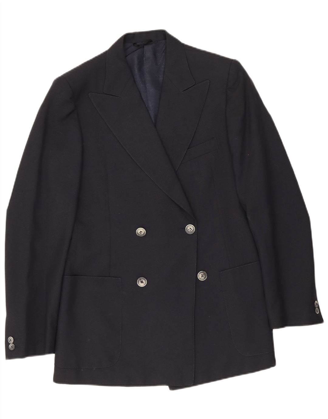 Vintage Ανδρικό Διπλό Μπουφάν Blazer IT 48 Medium Navy Blue