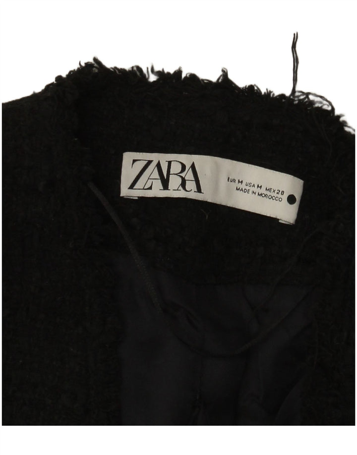 Zara Γυναικείο σακάκι με διπλό στήθος UK, 12 μεσαίο μαύρο