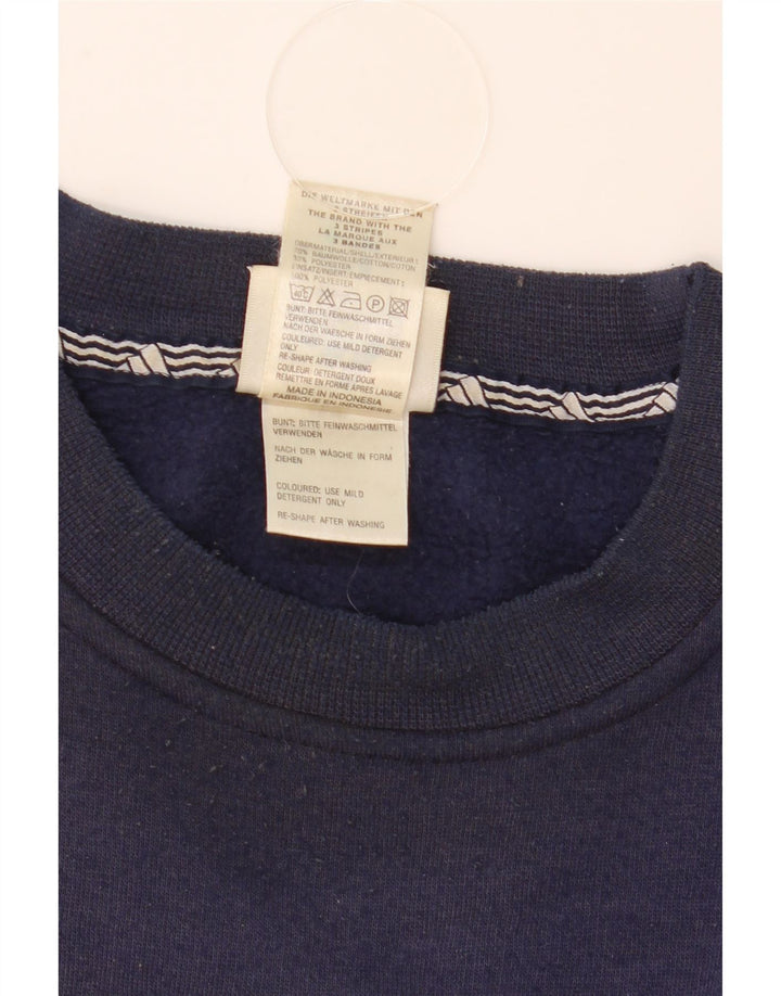 Ανδρικό φούτερ Adidas Jumper Large Navy Blue από βαμβάκι