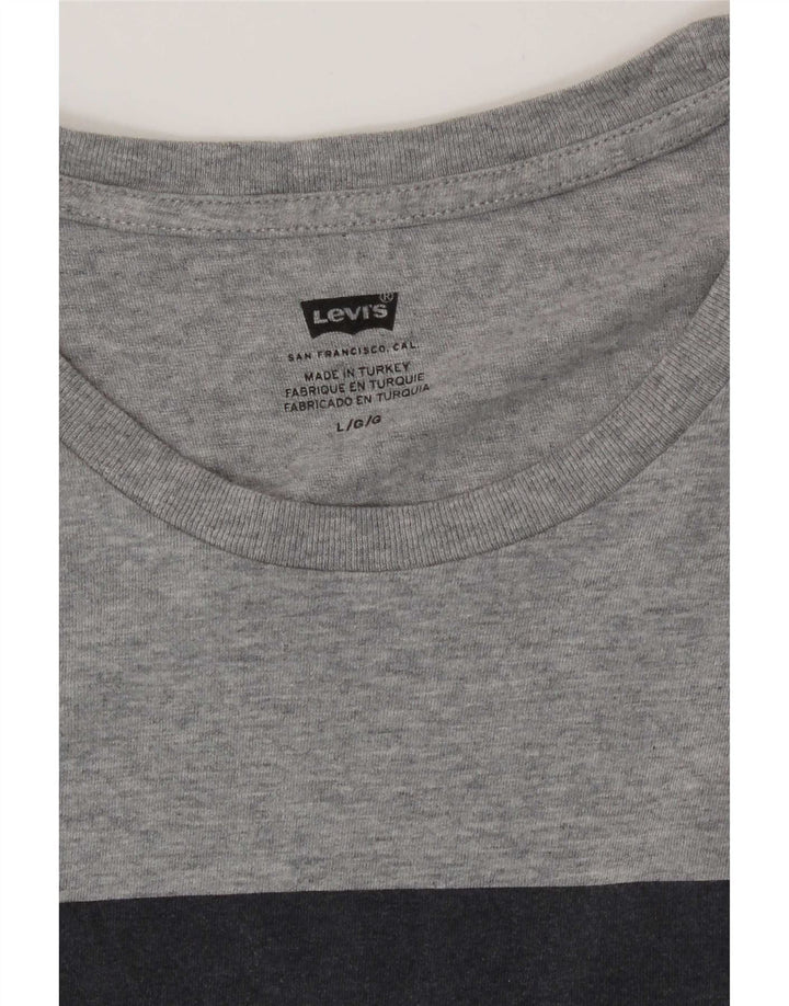 Ανδρικό γραφικό T-Shirt Levi's Top Large Grey