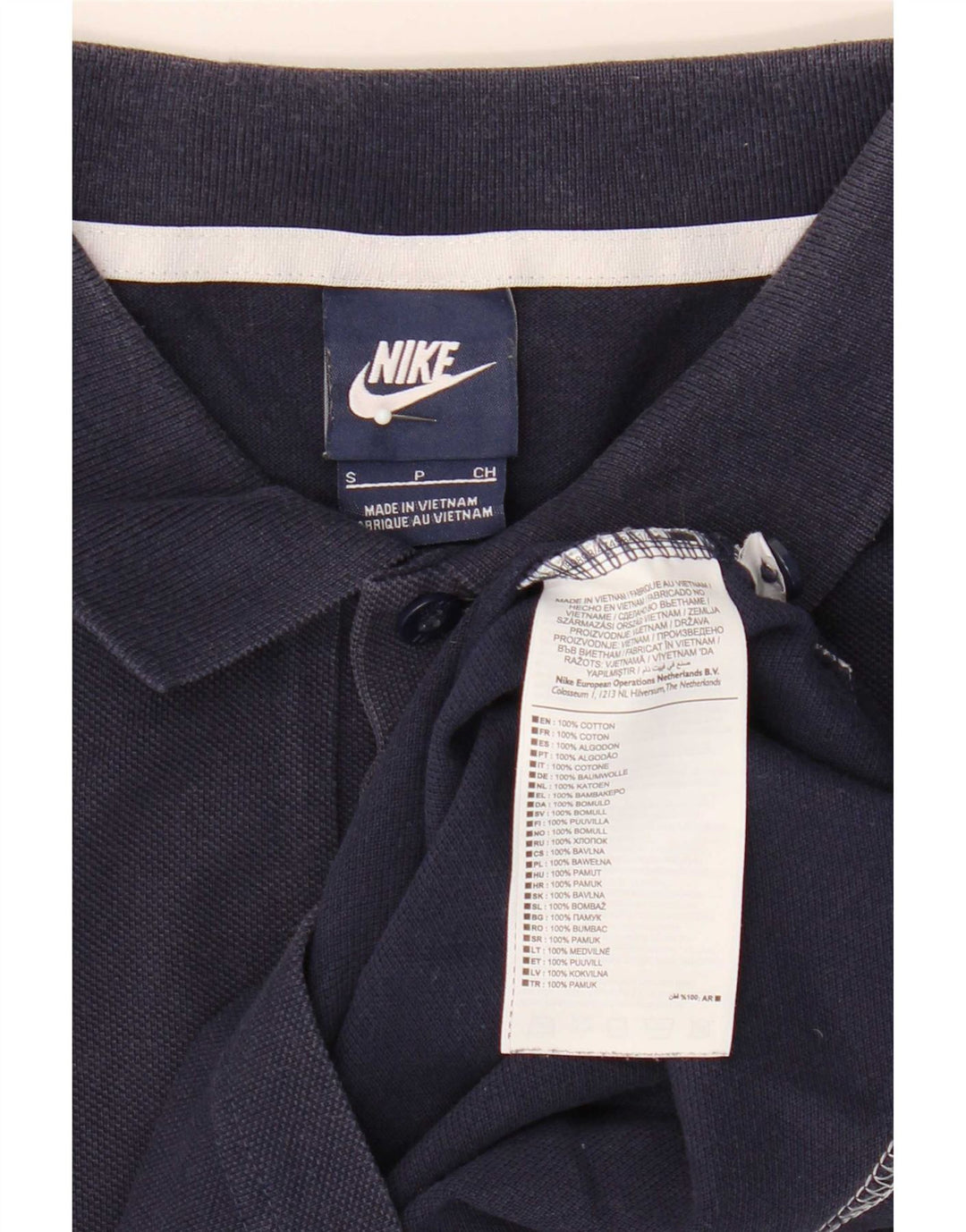Ανδρικό μπλουζάκι πόλο Nike, Βαμβακερό σε μπλε ναυτικό