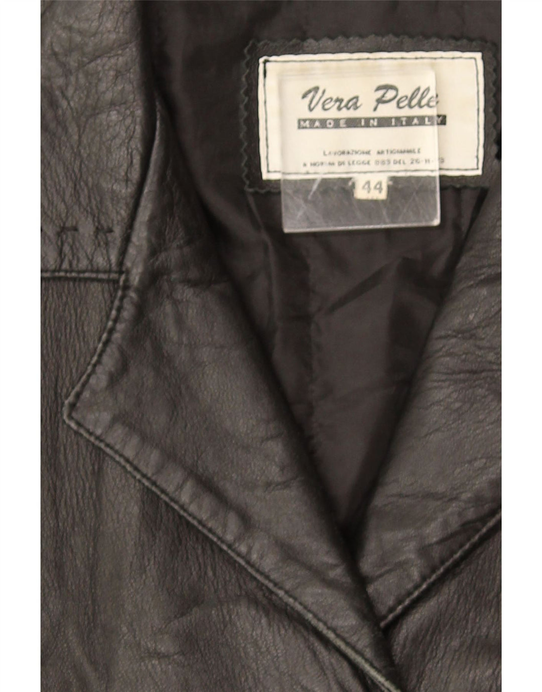 Vintage Γυναικείο Δερμάτινο Μπουφάν IT 44 Medium Black Leather