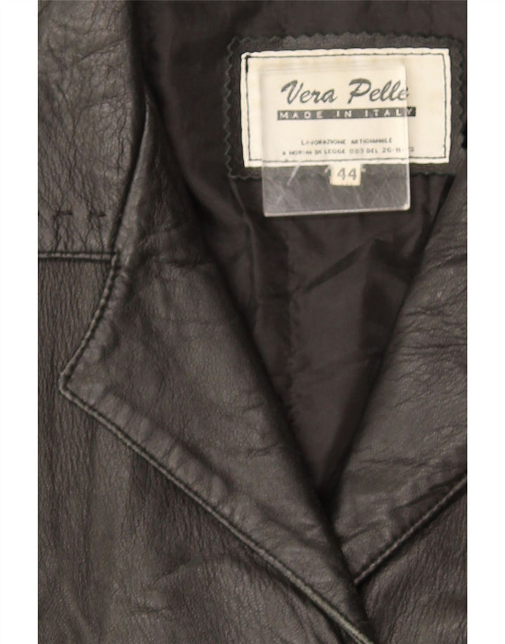 Vintage Γυναικείο Δερμάτινο Μπουφάν IT 44 Medium Black Leather