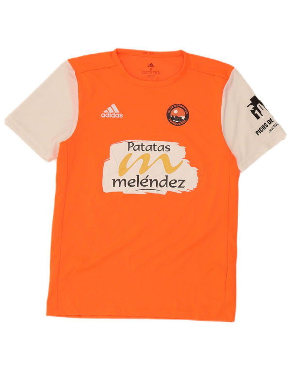 Γραφικό T-shirt Adidas Mens Club Deportivo Parquesol Κορυφαίο μικρό πορτοκαλί