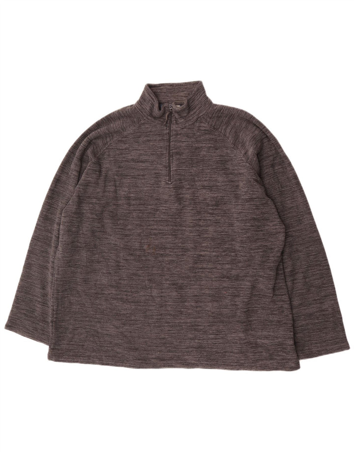 Ανδρική αποθήκη Mountain Warehouse με φερμουάρ Fleece Jumper 4XL Πολυεστέρας με γκρι φλύκταινες