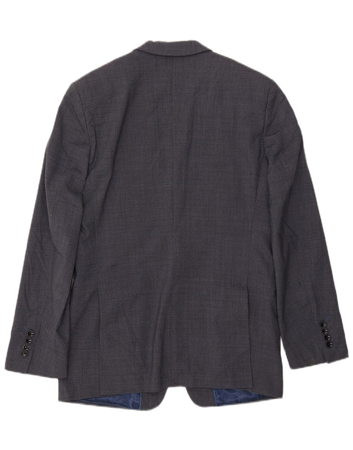 Marks & Spencer Ανδρικό σακάκι σακάκι 1 κουμπιού UK 38 Medium Blue Wool