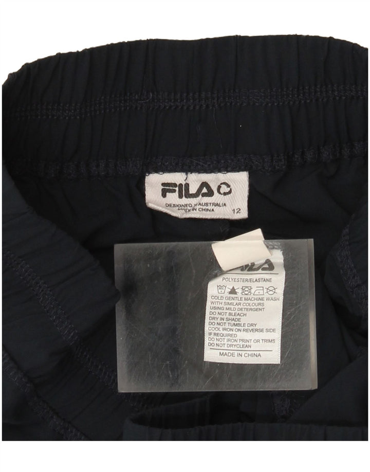 Fila Γυναικεία αθλητική φόρμα Παντελόνι Joggers UK 12 Medium Navy Blue Polyester