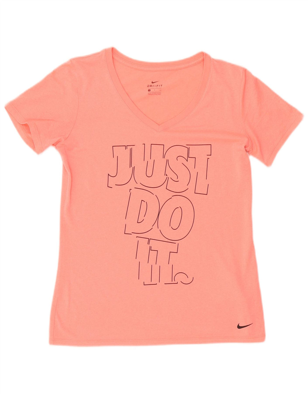 Γυναικείο γραφικό μπλουζάκι Nike Dri Fit Top 10 Small Pink Polyester