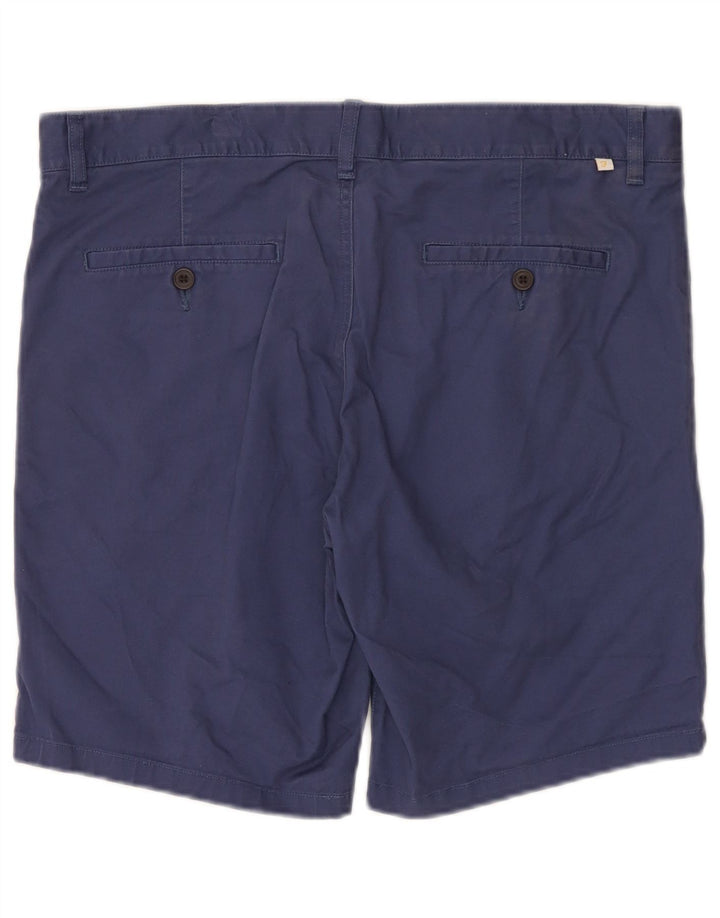 Farah Ανδρικό κανονικό σορτς Chino W34 μεγάλο μπλε βαμβακερό