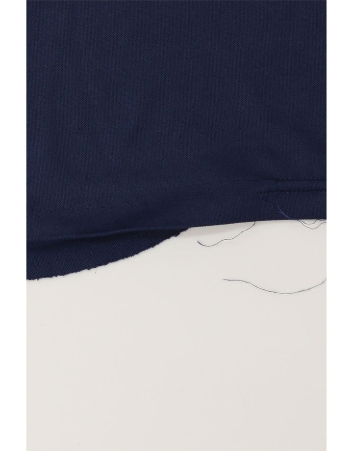 Ανδρικό T-Shirt Climalite ADIDAS Top Large Navy Blue Polyester