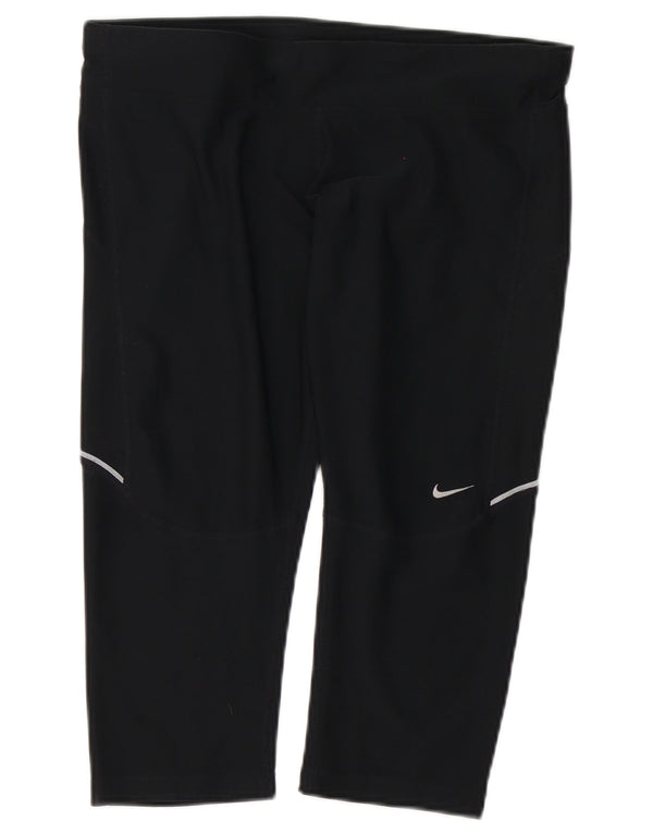 Nike Γυναικείο Dri Fit Bermuda αθλητικό σορτς UK 16 μεγάλο μαύρο