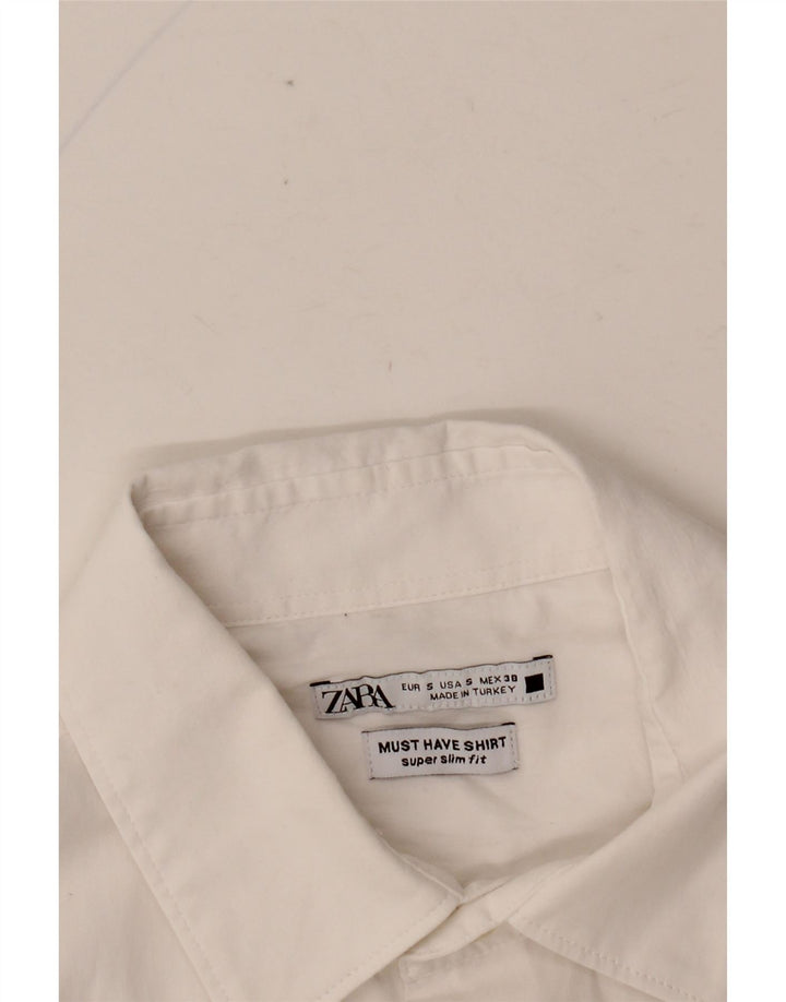 Ανδρικό πουκάμισο ZARA Slim Fit Small White