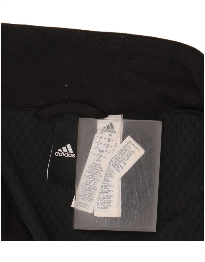Ανδρική φόρμα πουλόβερ με φερμουάρ Adidas Top Large Μαύρο Πολυεστέρας